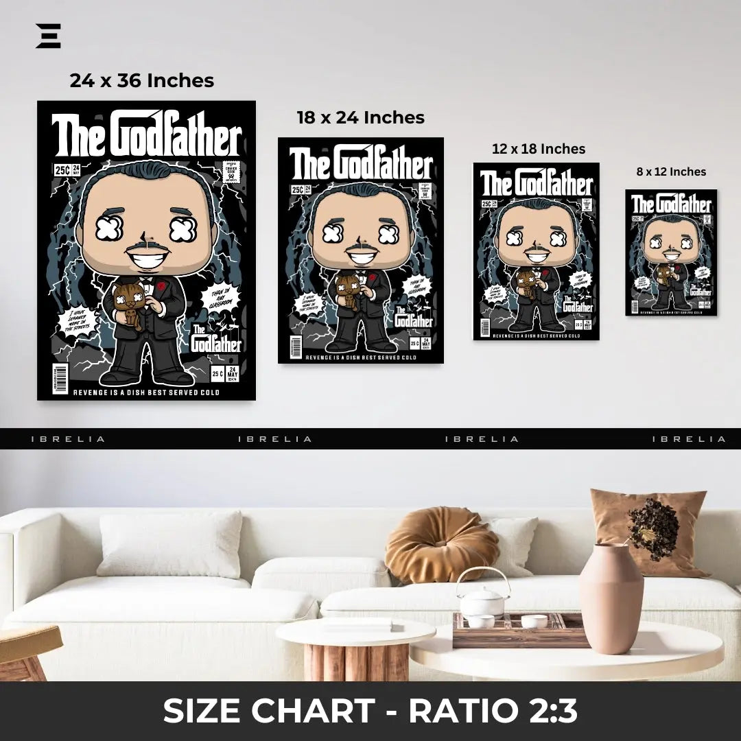 The Godfather Funko Pop Inspired Resin Wall Art – Collectible Frame | IBRELIA IBRELIA