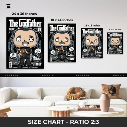 The Godfather Funko Pop Inspired Resin Wall Art – Collectible Frame | IBRELIA IBRELIA