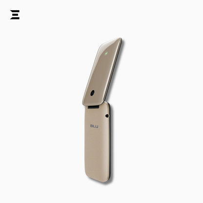BLU Diva Flex T370 Gold | Brand New | Complete Original Box & Accessories | Classic Flip Phone