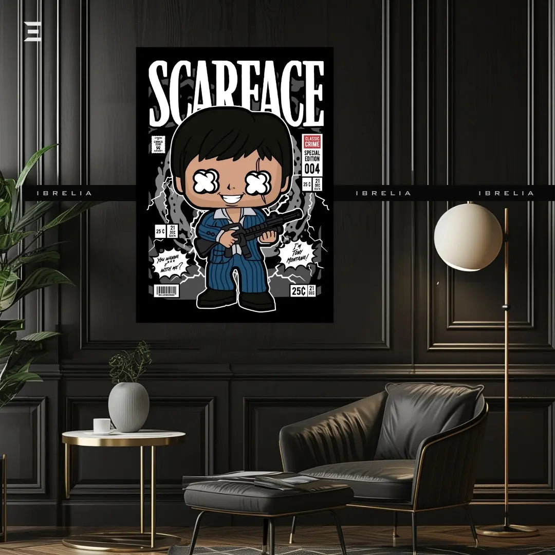 Scarface Funko Pop Inspired Resin Wall Art – Collectible Frame | IBRELIA IBRELIA