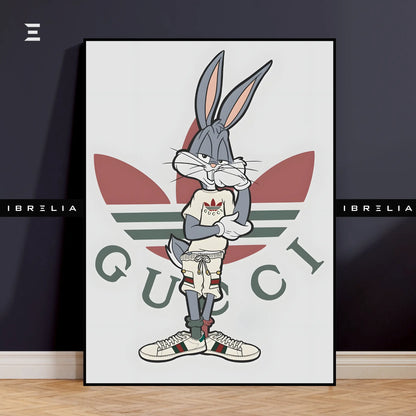 Bugs Bunny Gucci Drip Resin Wall Art | IBRELIA IBRELIA