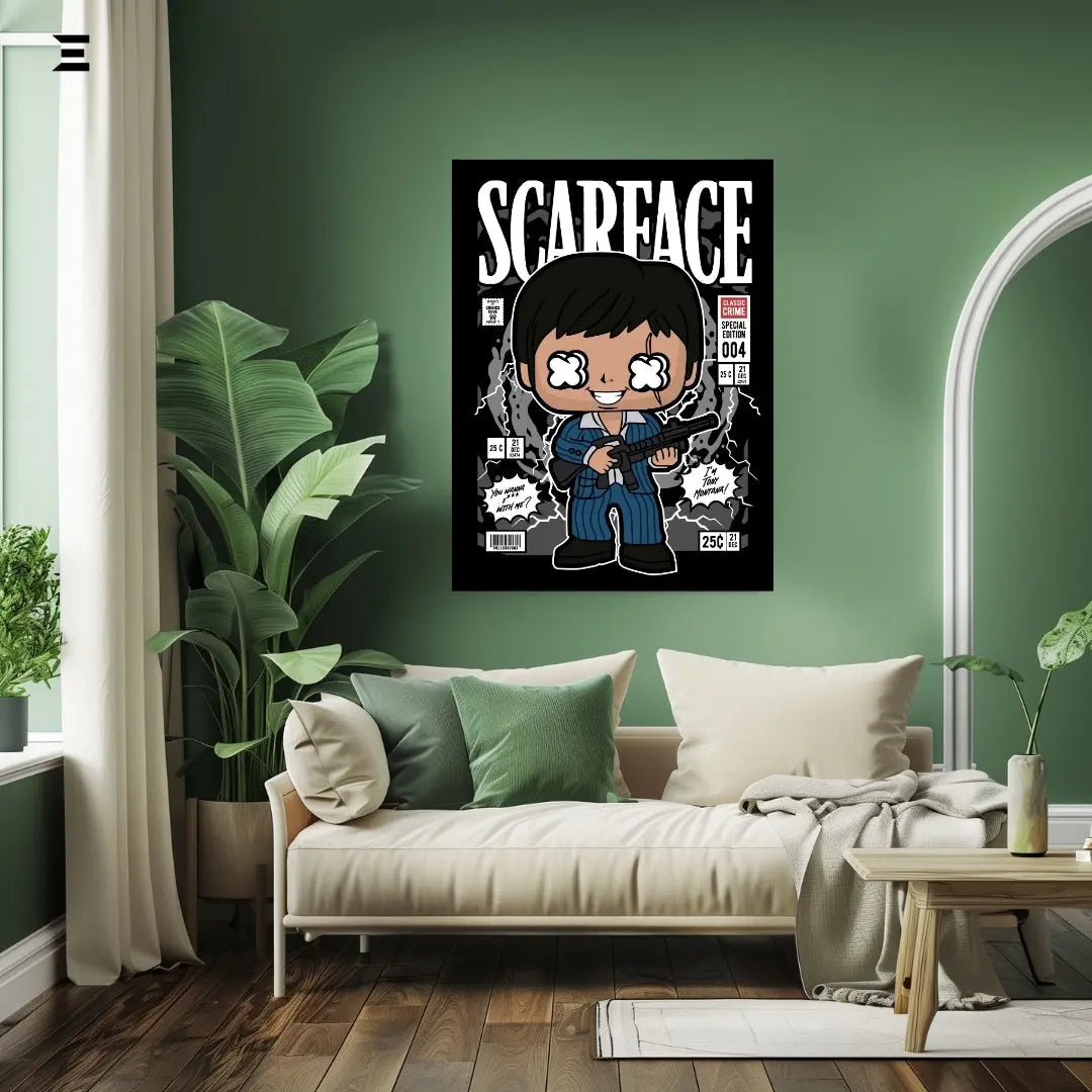 Scarface Funko Pop Inspired Resin Wall Art – Collectible Frame | IBRELIA IBRELIA