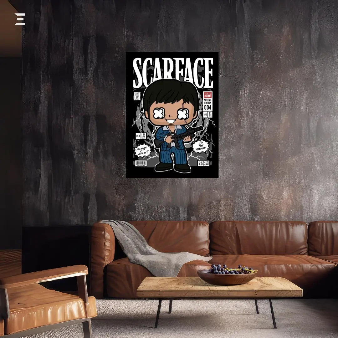 Scarface Funko Pop Inspired Resin Wall Art – Collectible Frame | IBRELIA IBRELIA