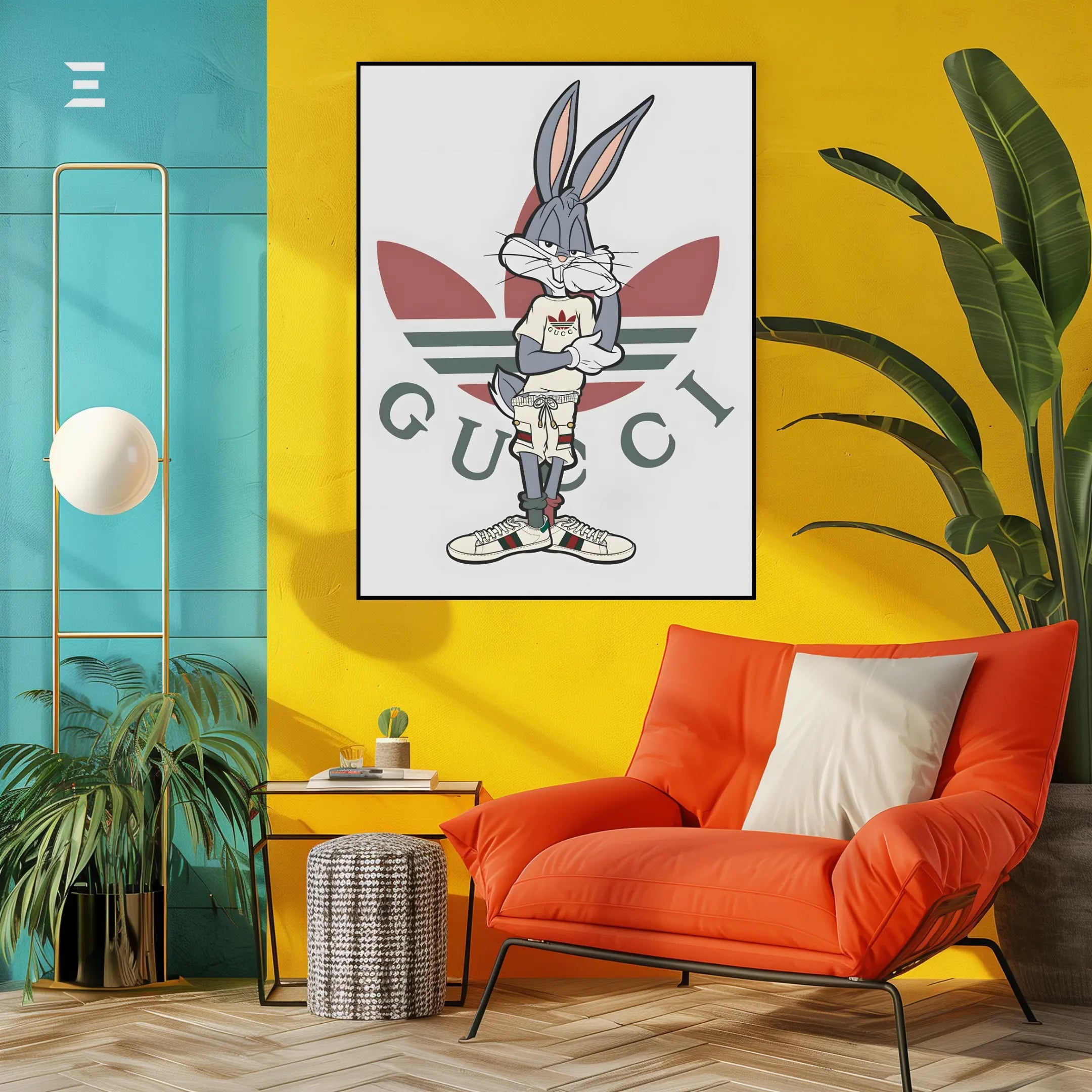 Bugs Bunny Gucci Drip Resin Wall Art | IBRELIA IBRELIA