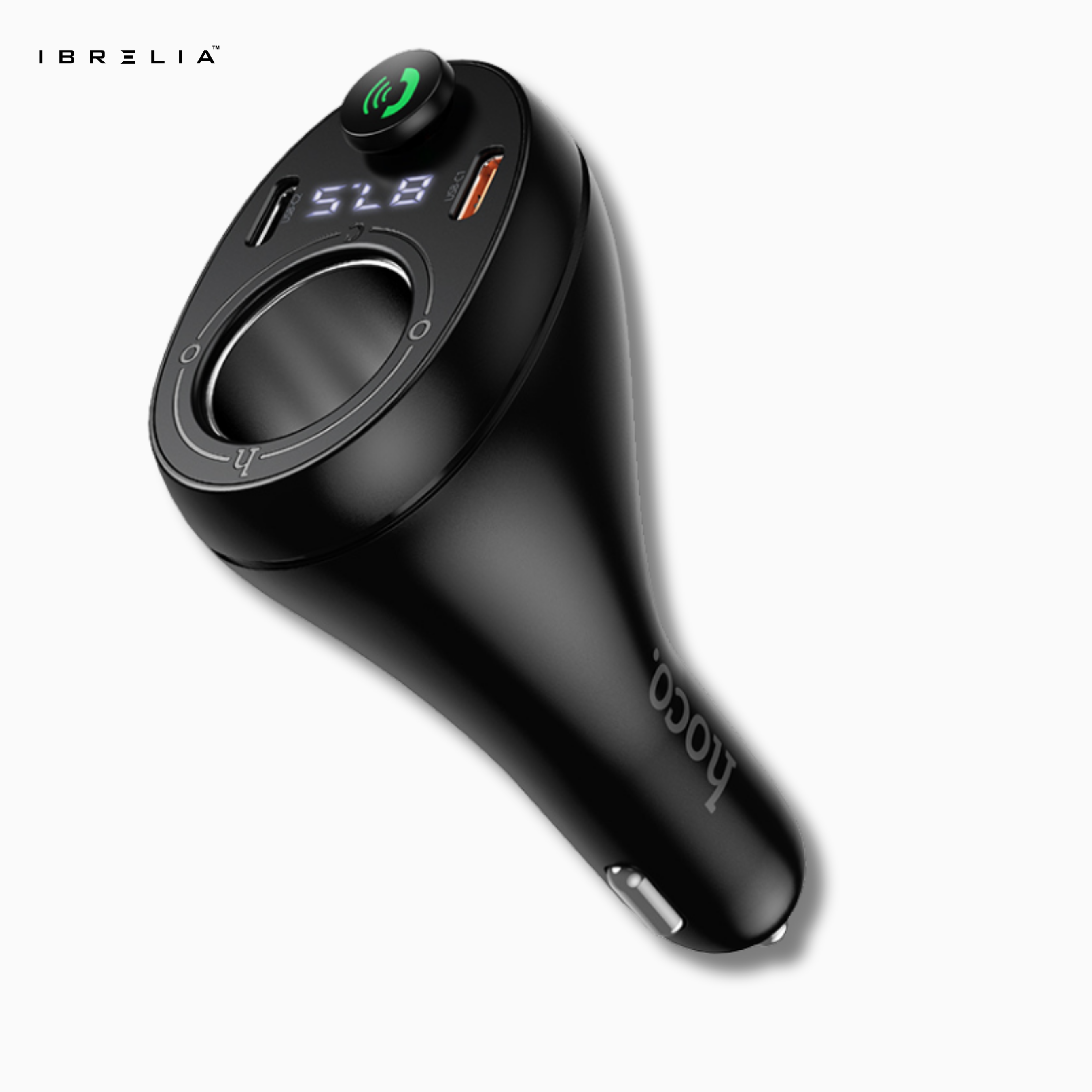 HOCO E88 – 120W High-Power Car Charger + BT FM Transmitter | IBRELIA™