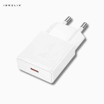 HOCO N72 Ultra-Thin GaN 20W Fast Charger (USB-C PD) | IBRELIA™