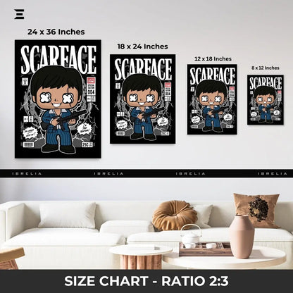 Scarface Funko Pop Inspired Resin Wall Art – Collectible Frame | IBRELIA IBRELIA