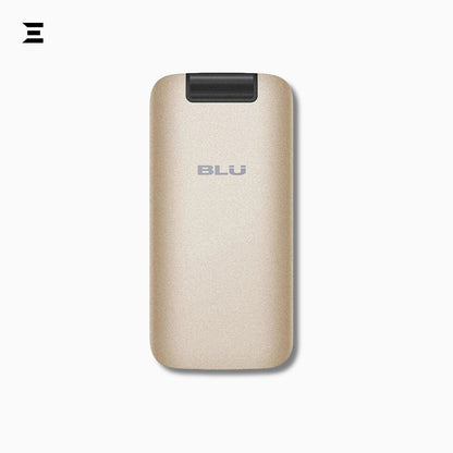 BLU Diva Flex T370 Gold | Brand New | Complete Original Box & Accessories | Classic Flip Phone