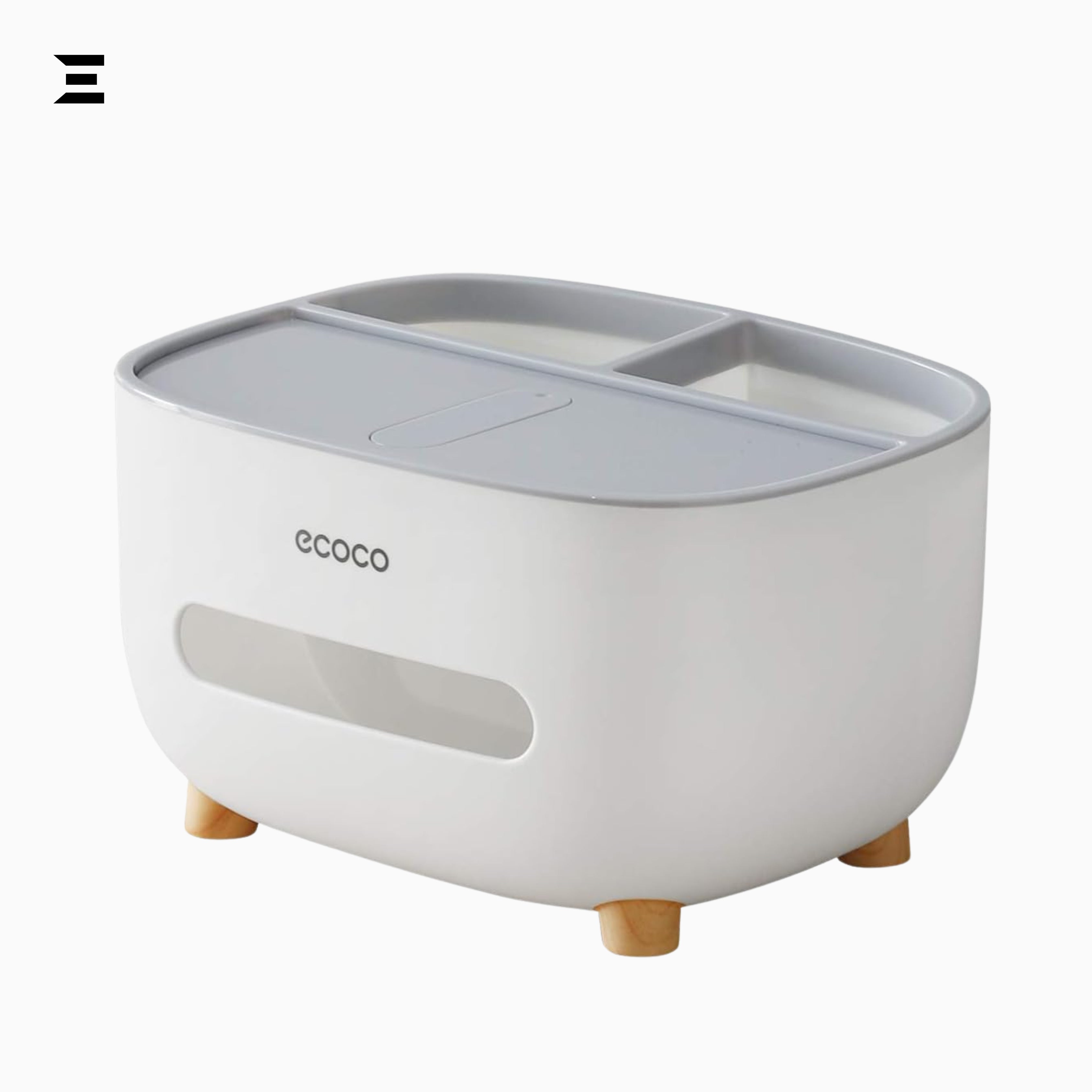 Multifunction Tissue Box Organizer with Phone Holder | Desk Storage & Tissue Dispenser | IBRELIA™