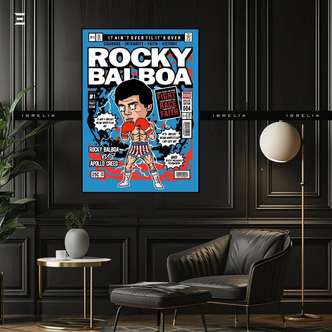 Rocky Balboa Funko Pop Inspired Resin Wall Art – Collectible Boxing Frame | IBRELIA IBRELIA