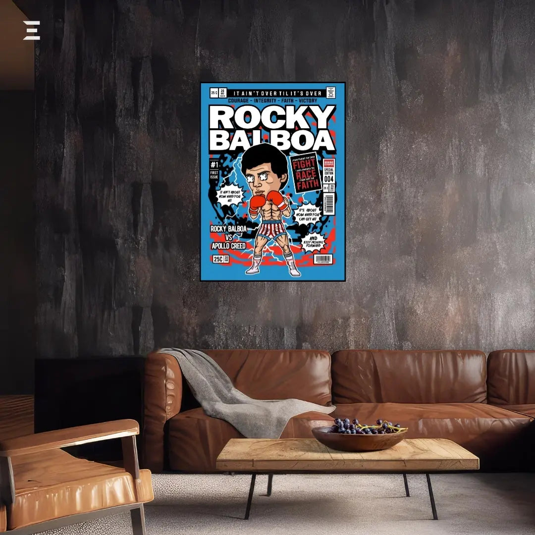 Rocky Balboa Funko Pop Inspired Resin Wall Art – Collectible Boxing Frame | IBRELIA IBRELIA