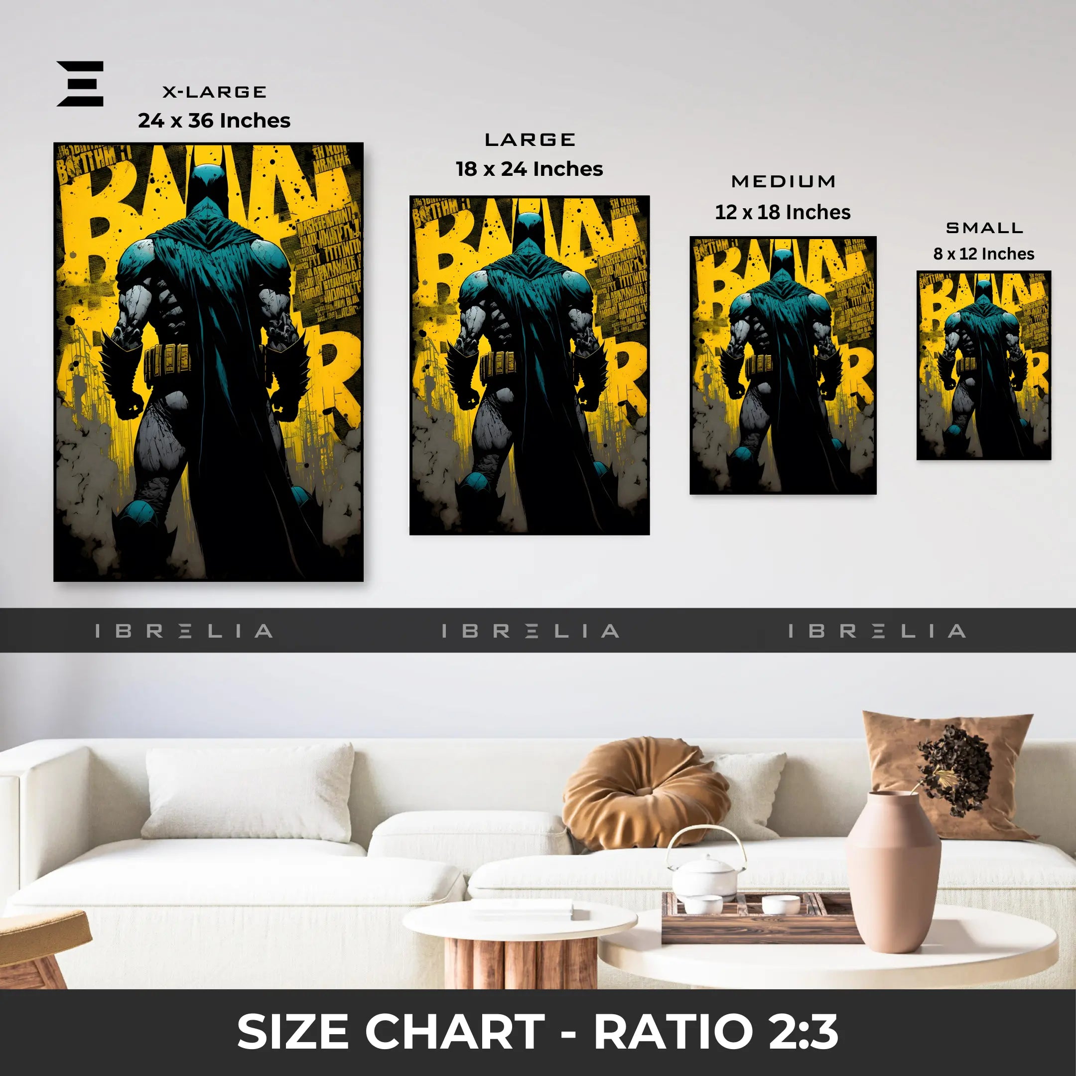 Batman Dark Knight Resin Wall Art | IBRELIA IBRELIA