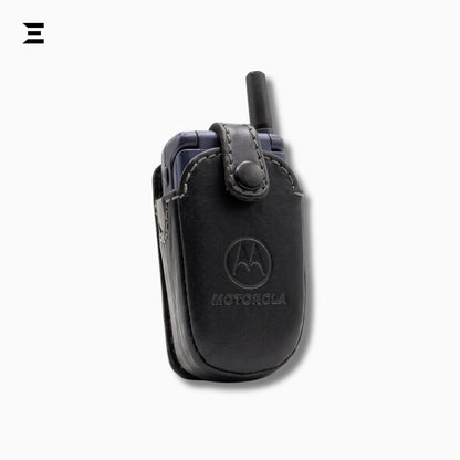 Motorola V3688 Black | Rare Vintage GSM Flip Phone | Original Motorola Leather Holster | Collector Phone