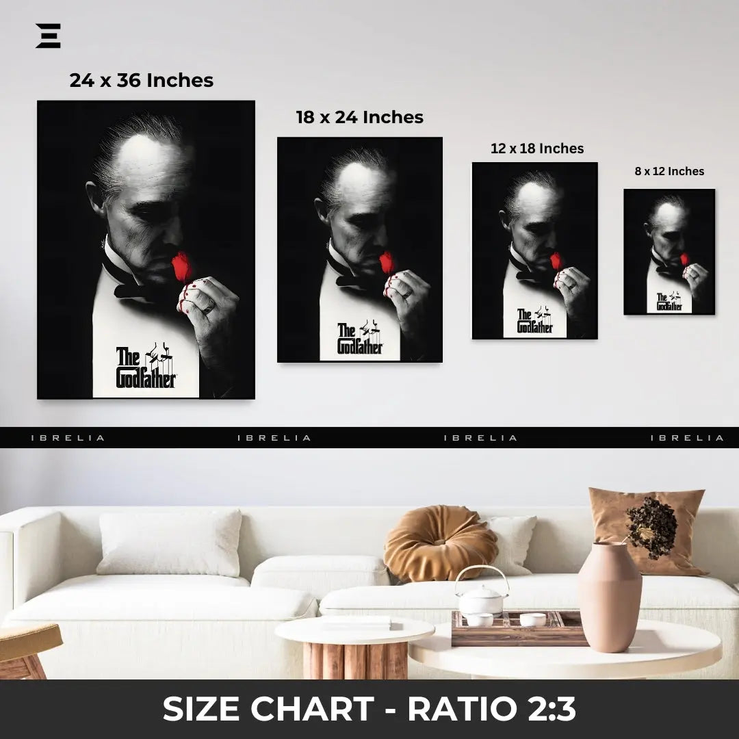 Premium Resin Coated Wall Art – The Godfather Vito Corleone Frame | IBRELIA Pakistan IBRELIA