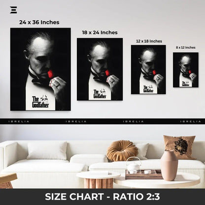 Premium Resin Coated Wall Art – The Godfather Vito Corleone Frame | IBRELIA Pakistan IBRELIA