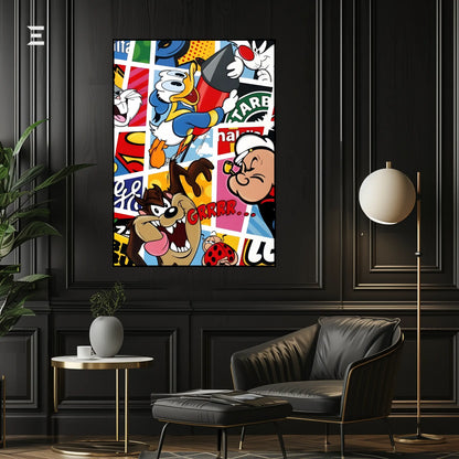 Cartoon Legends Resin Wall Art | IBRELIA IBRELIA