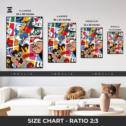 Cartoon Legends Resin Wall Art | IBRELIA IBRELIA