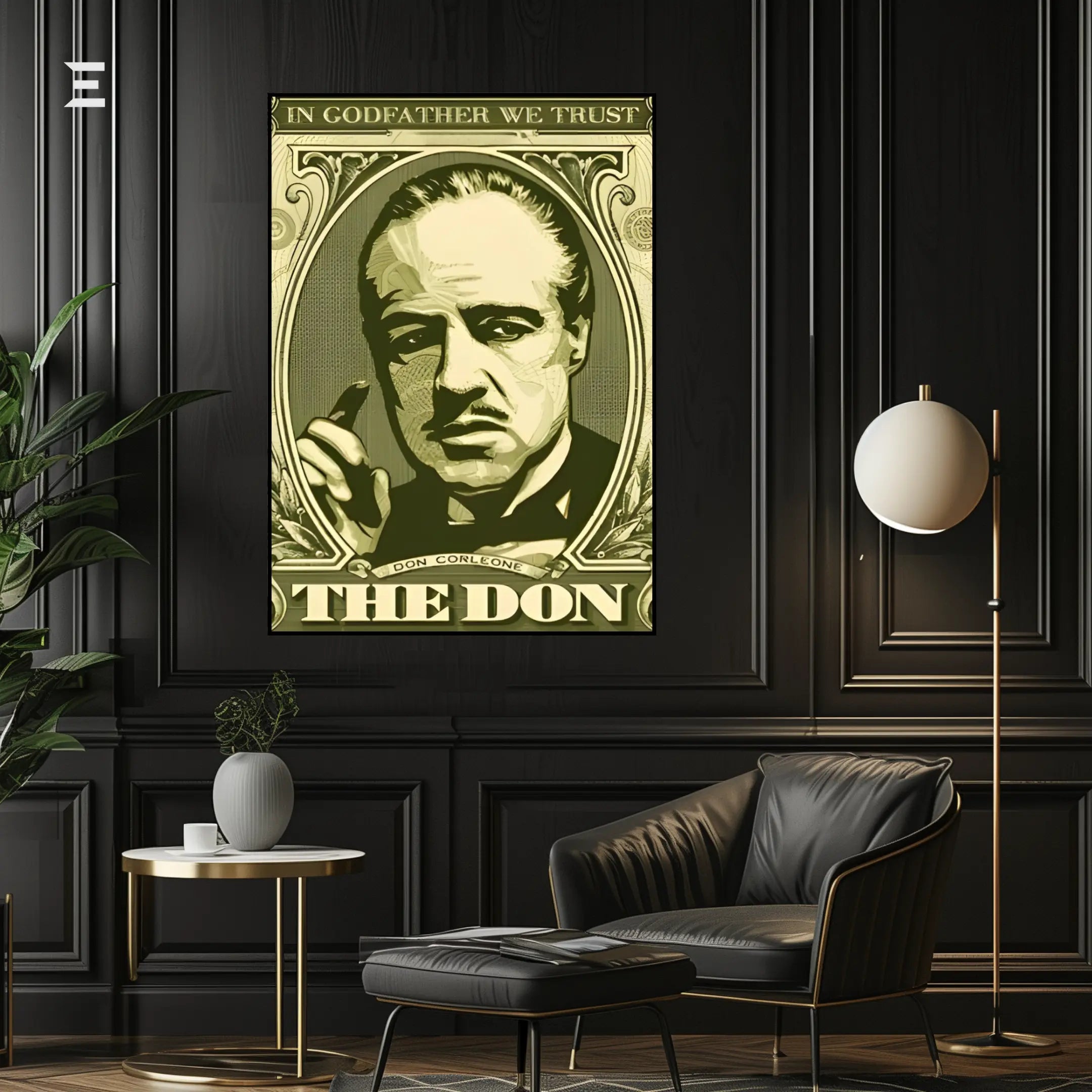 The Godfather Dollar Resin Wall Art | IBRELIA IBRELIA