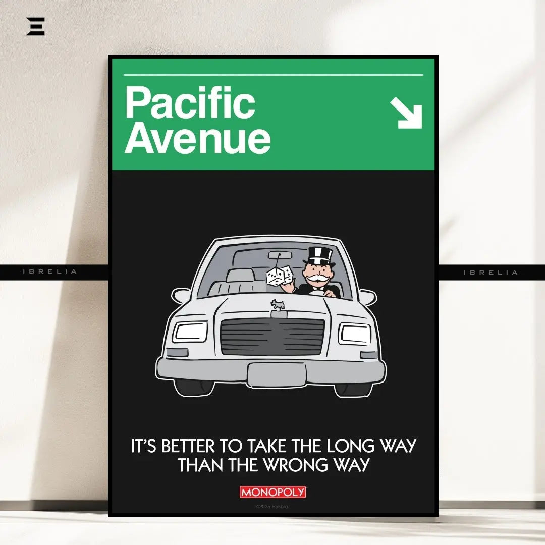 Monopoly “Pacific Avenue” Resin Wall Art – Collectible Game-Inspired Frame | IBRELIA IBRELIA