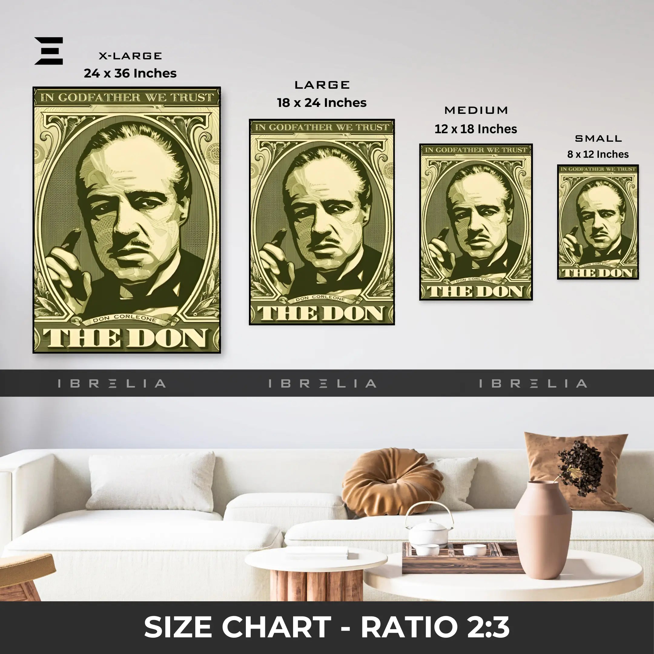 The Godfather Dollar Resin Wall Art | IBRELIA IBRELIA