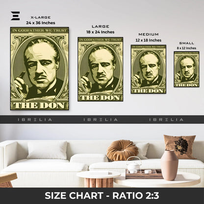 The Godfather Dollar Resin Wall Art | IBRELIA IBRELIA