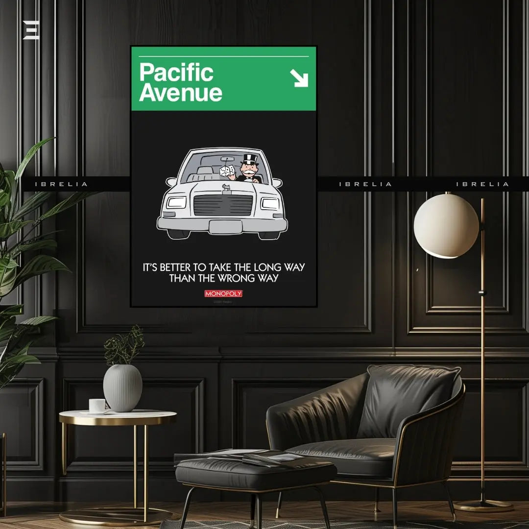 Monopoly “Pacific Avenue” Resin Wall Art – Collectible Game-Inspired Frame | IBRELIA IBRELIA
