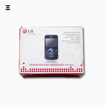 LG GW300 | Brand New | Black & Pink QWERTY Messaging Phone | BlackBerry-Style Design | Complete Box with Accessories