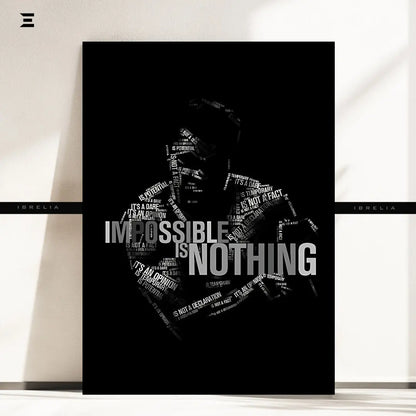 Premium Resin Coated Wall Art – Muhammad Ali Risk Quote Frame | IBRELIA Pakistan IBRELIA