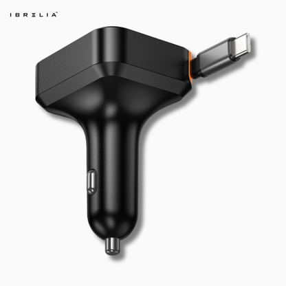 HOCO NZ18 Guardian PD65W Car Charger with Retractable Cable (2C1A) | IBRELIA™