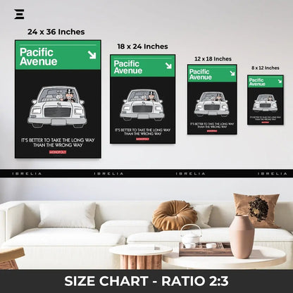 Monopoly “Pacific Avenue” Resin Wall Art – Collectible Game-Inspired Frame | IBRELIA IBRELIA
