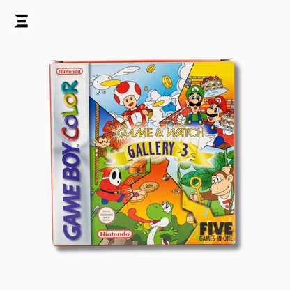 Nintendo Game & Watch Gallery 3 | Game Boy Color | Original Vintage Game Cartridge | Complete Box