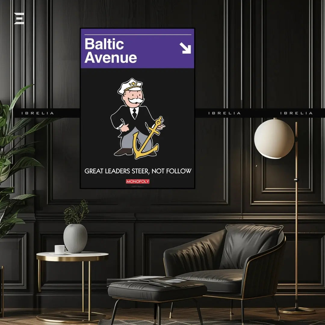 Monopoly “Baltic Avenue” Resin Wall Art – Collectible Frame | IBRELIA IBRELIA