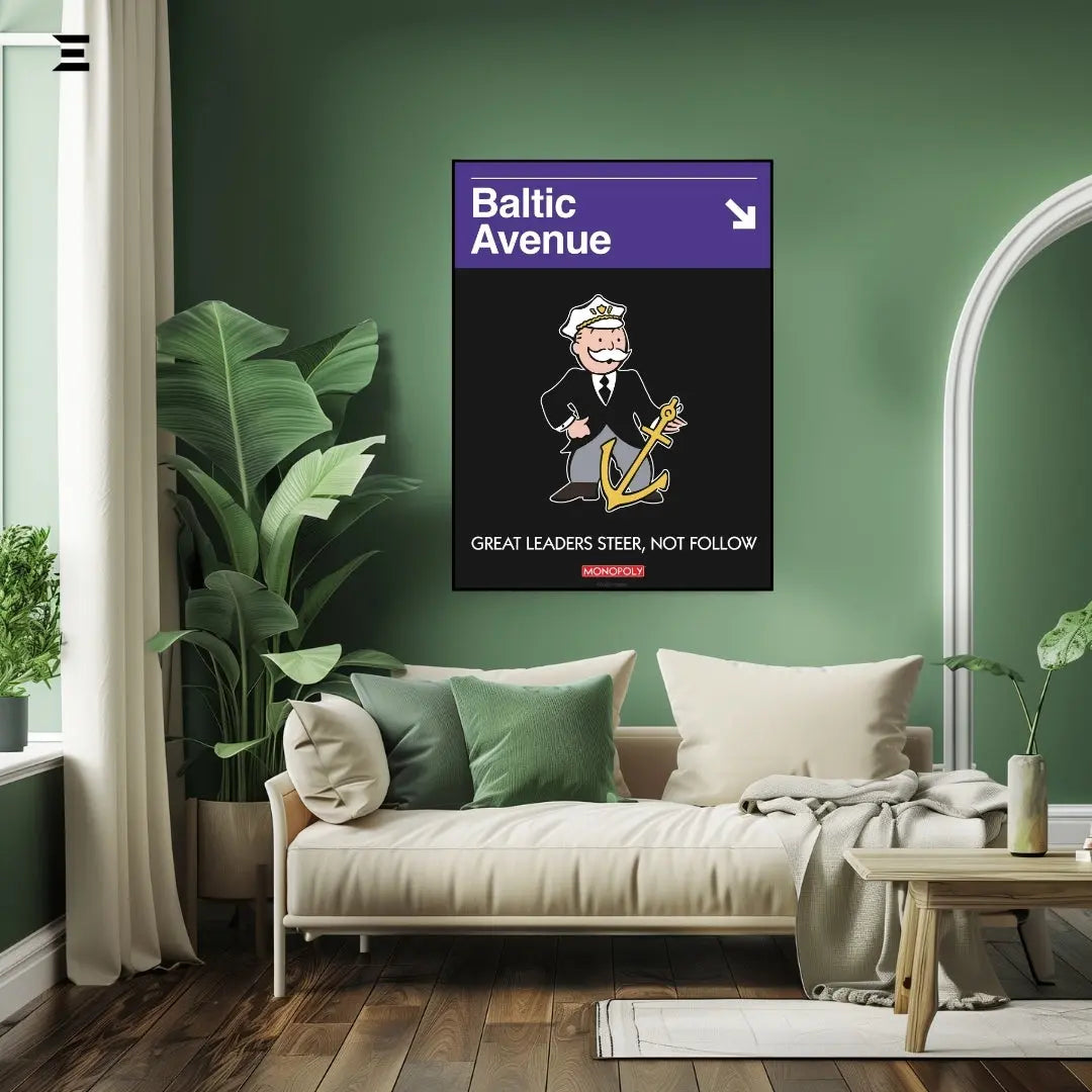 Monopoly “Baltic Avenue” Resin Wall Art – Collectible Frame | IBRELIA IBRELIA
