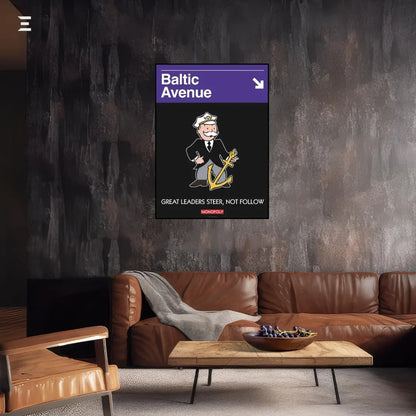 Monopoly “Baltic Avenue” Resin Wall Art – Collectible Frame | IBRELIA IBRELIA