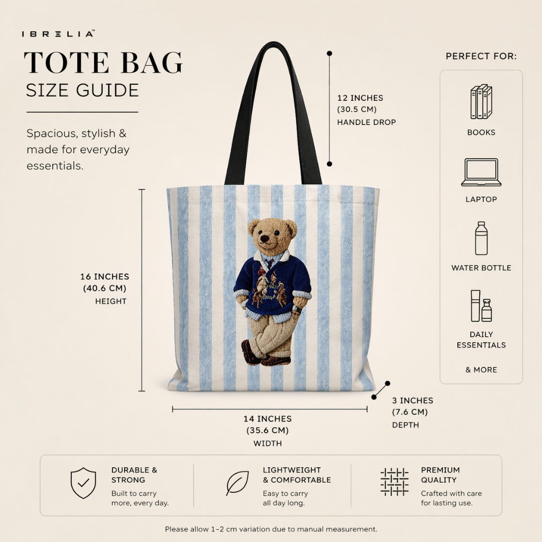 IBRELIA™ Leopard Stripe Premium Jute Tote Bag with Velvet Handles, Satin Lining & Inner Zip Pocket IBRELIA