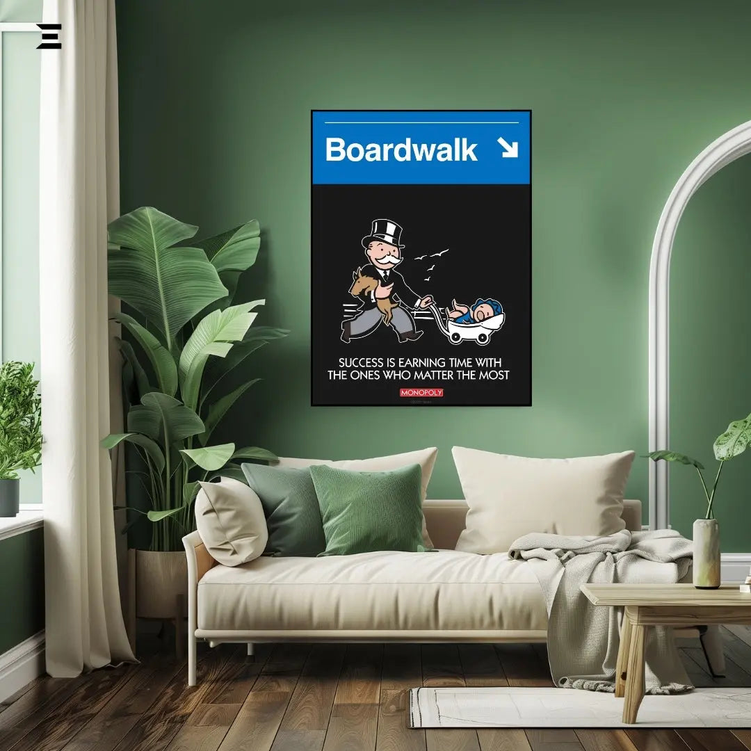 Monopoly “Boardwalk” Resin Wall Art – Collectible Frame | IBRELIA IBRELIA
