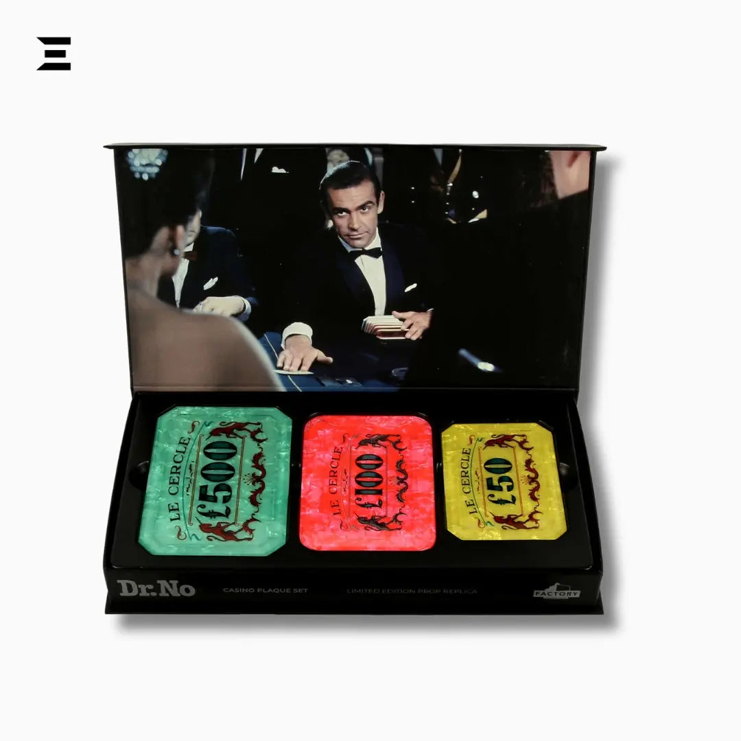 James Bond 007 Dr. No Casino Plaque Set – Limited Edition Prop Replica by Factory Entertainment IBRELIA