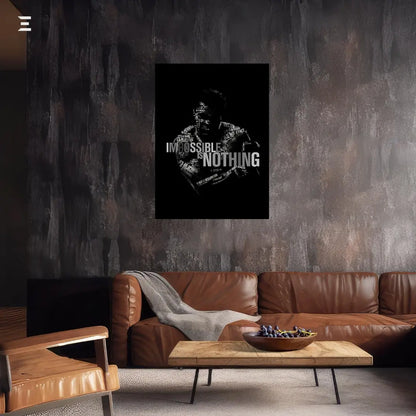 Premium Resin Coated Wall Art – Muhammad Ali Risk Quote Frame | IBRELIA Pakistan IBRELIA