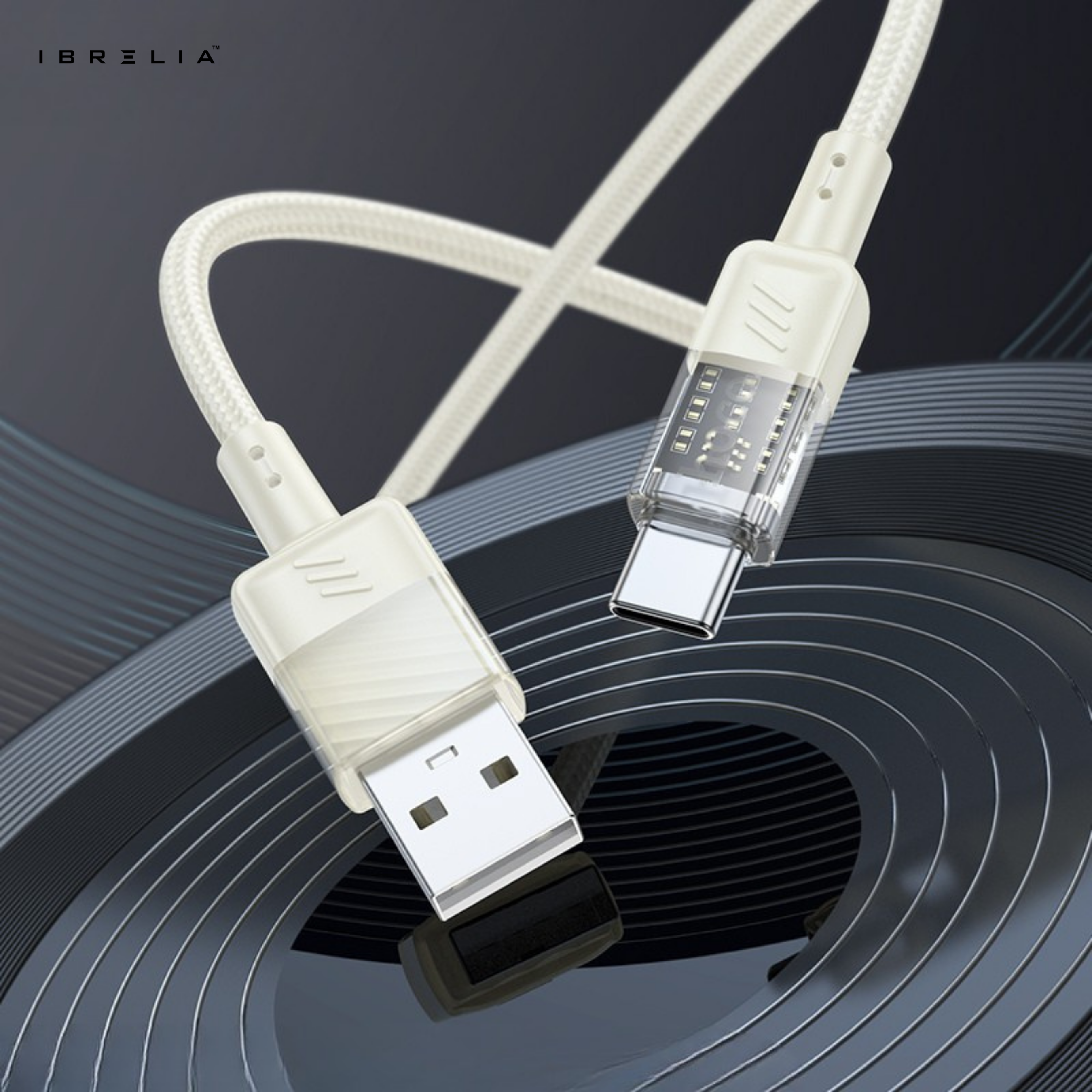 HOCO U129 Spirit Transparent 3A Charging Cable (USB-A to Type-C) | IBRELIA™