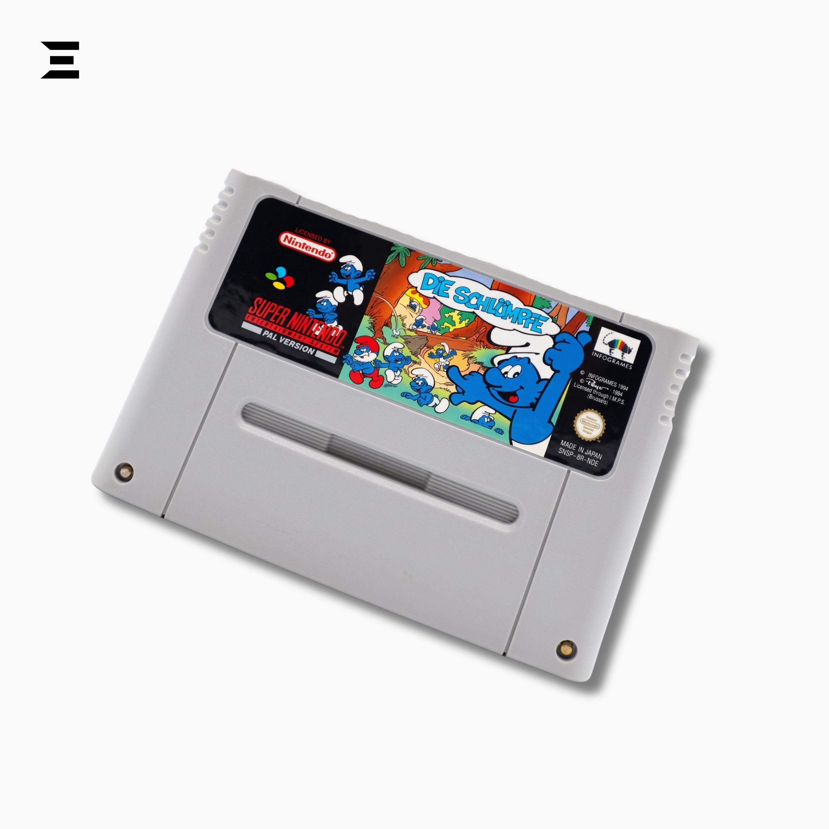 The Smurfs – Die Schlümpfe | Super Nintendo SNES | Original PAL German Version | Infogrames 1994 | Cartridge Only