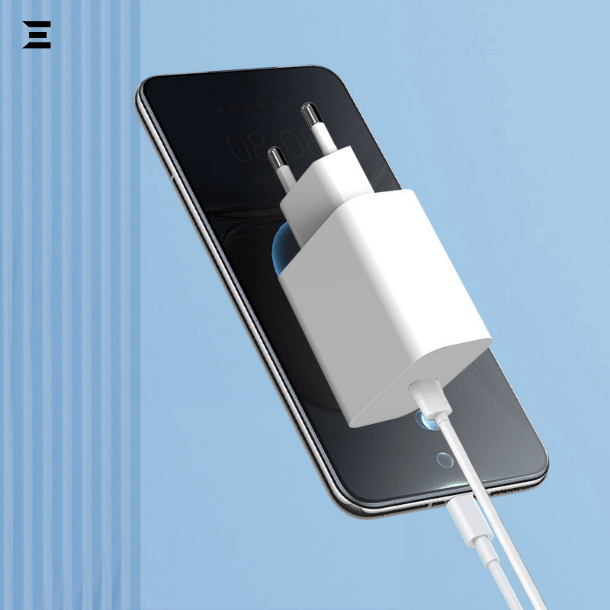 35W USB - C Power Adapter + Type - C to Type - C Cable (2 - Pin, 1m) | IBRELIA™ - IBRELIA