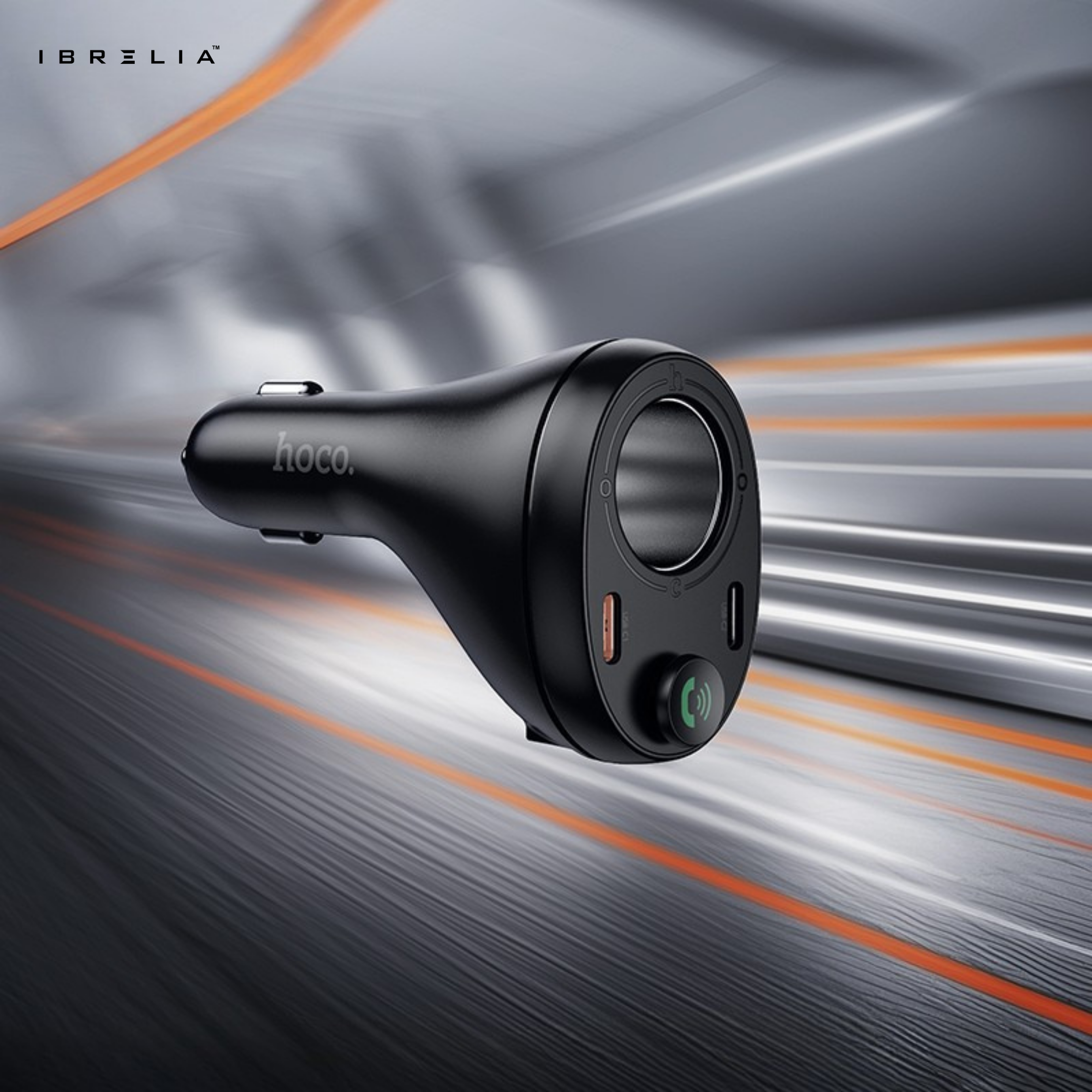 HOCO E88 – 120W High-Power Car Charger + BT FM Transmitter | IBRELIA™
