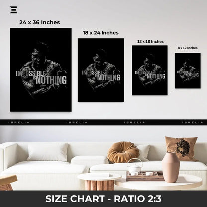 Premium Resin Coated Wall Art – Muhammad Ali Risk Quote Frame | IBRELIA Pakistan IBRELIA