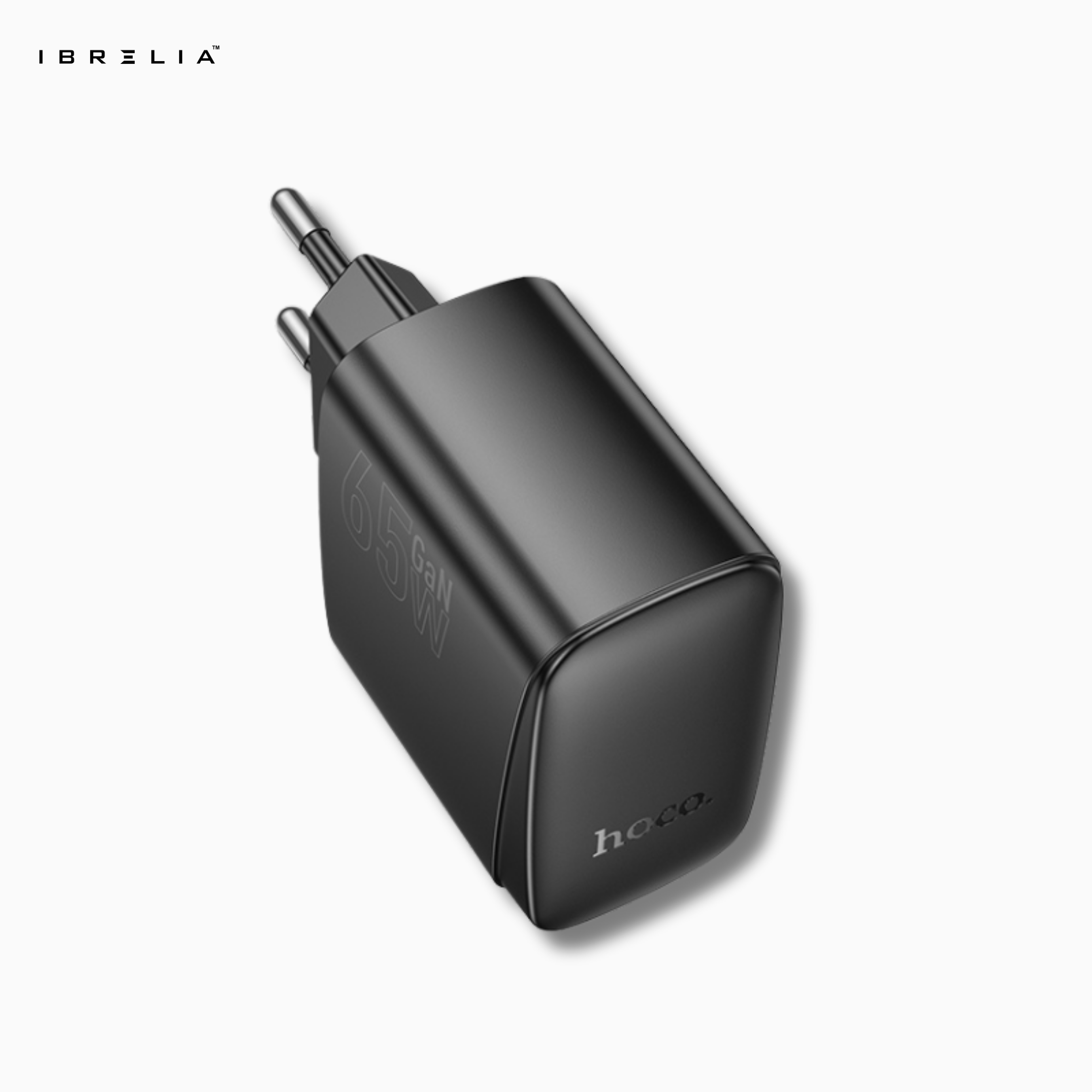 HOCO CS63A Bright PD65W Dual-Port Fast Charger (USB-C + USB-A | 65W Total Output | EU Plug) | IBRELIA™
