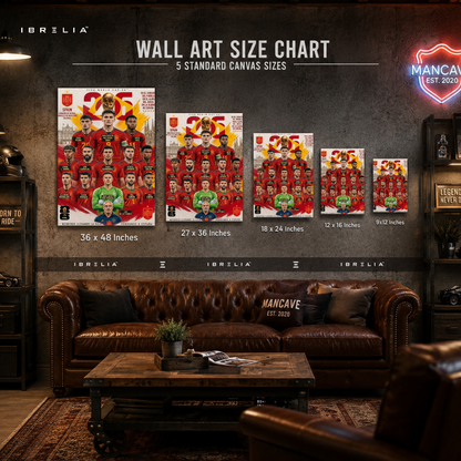 Spain FIFA World Cup 2026 Team Wall Art – La Roja Football Poster | IBRELIA™