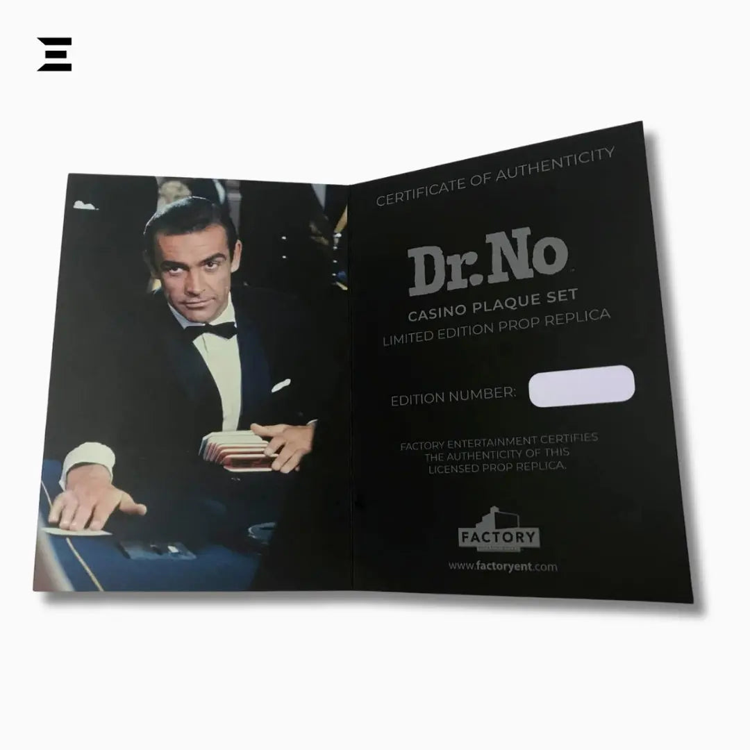 James Bond 007 Dr. No Casino Plaque Set – Limited Edition Prop Replica by Factory Entertainment IBRELIA