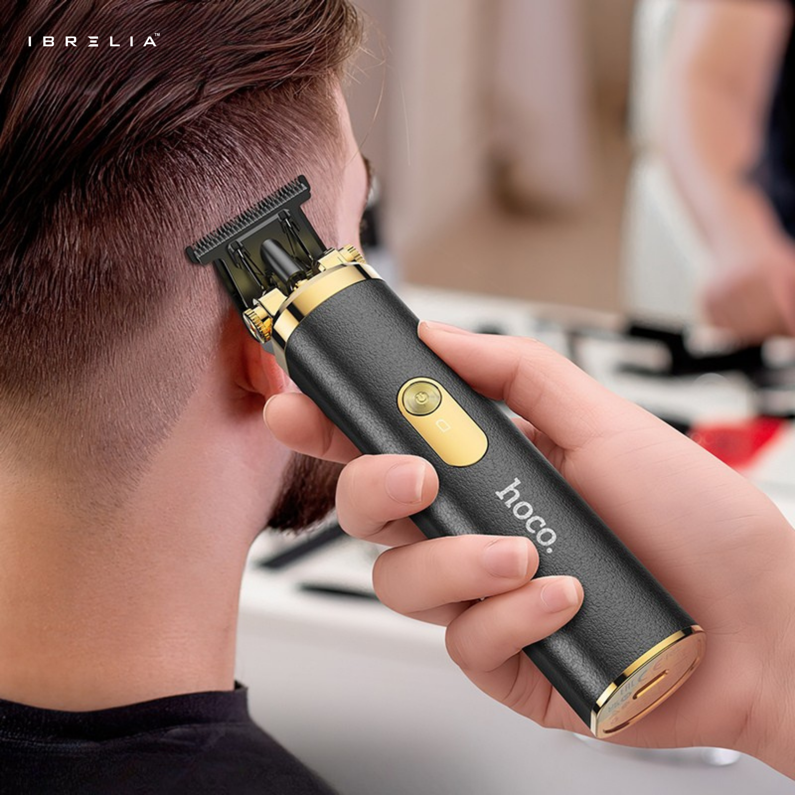 HOCO HP22 Retro Engraving Electric Hair Clipper | Adjustable Blade Angle | 7000 RPM Motor | IBRELIA™