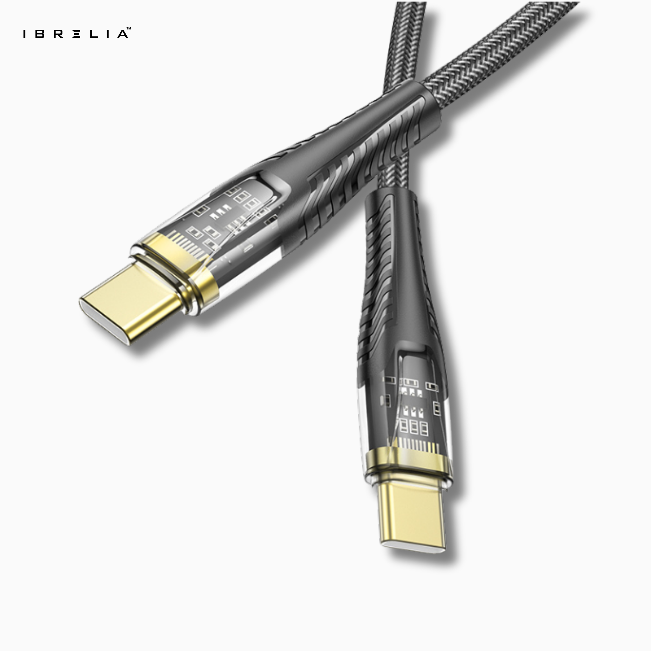 HOCO U121 Transparent Discovery Edition 60W Charging Data Cable (USB-C to USB-C) | IBRELIA™