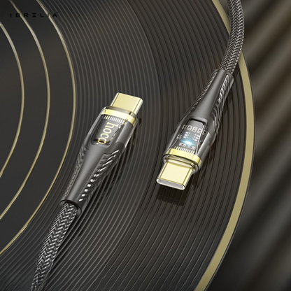 HOCO U121 Transparent Discovery Edition 60W Charging Data Cable (USB-C to USB-C) | IBRELIA™