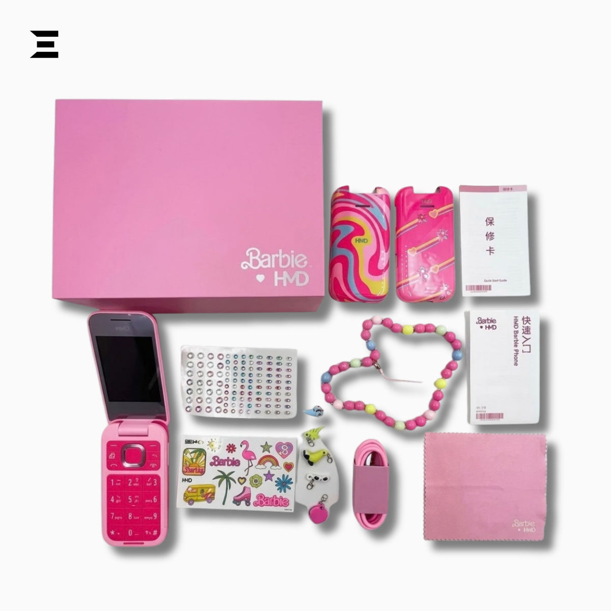 HMD Barbie Phone TA-1681 DS Pink | Brand New Sealed Pack | Complete Box & Accessories | Official Barbie Flip Phone